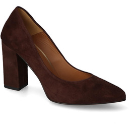 Czółenka Damiss DS-29/2/A Czekolada zamsz