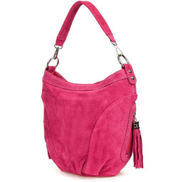 Worek skórzany Vera Pelle L81 fuksja