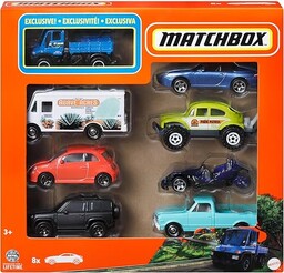 Matchbox - Zestaw 8 samochodów lub ciężarówek Die-Cast