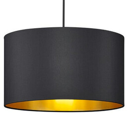 Trio Materiałowa lampa wisząca Hostel 308200179 okrąg czarny