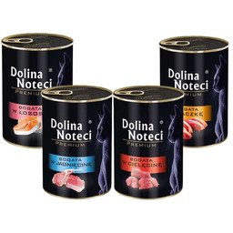 DOLINA NOTECI Premium Mix smaków dla kotów 24x400g
