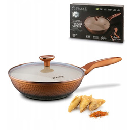 Patelnia Głęboka Duża Indukcja Wok Pokrywka Starke Pro