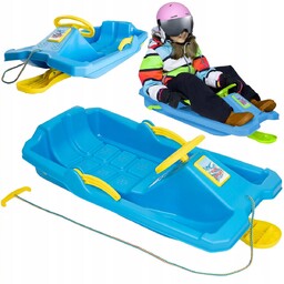 Sanki ślizg ślizgacz plastikowy z hamulcami kierownicą bobslej