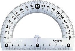 Maped - Kątomierz półkolisty CLASSIC, 12 cm, 180