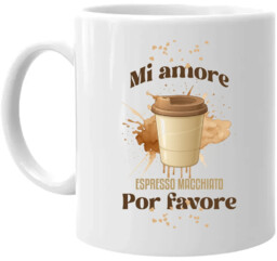 Mi amore espresso macchiato por favore - kubek