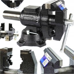 Imadło Obrotowe Ślusarskie Stołowe Solidne Żeliwne 360 125mm