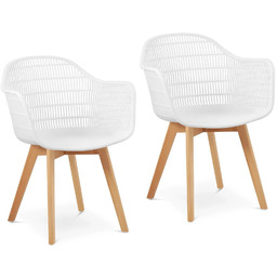 Krzesło kubełkowe skandynawskie z drewnianymi nogami nowoczesne maks.