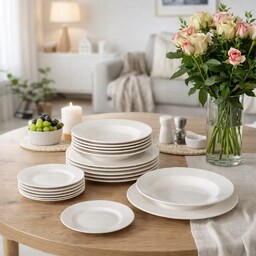 Zestaw obiadowy Komplet talerzy 18 szt MariaPaula Nova