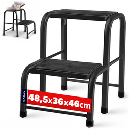 Taboret stalowy warsztatowy Strom 46 x 48 cm