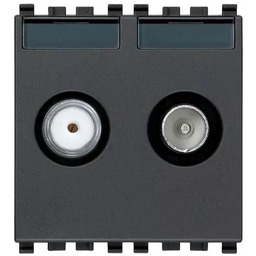 Gniazdo TV-RD-SAT bezpośrednie, 2 wyjścia, 1 dB