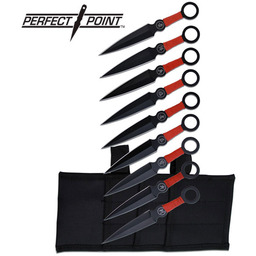 ZESTAW 9 NOŻY DO RZUCANIA PERFECT POINT USA