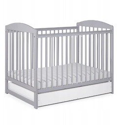 Drewniane łóżeczko dziecięce 120x60 Tomi XV szare