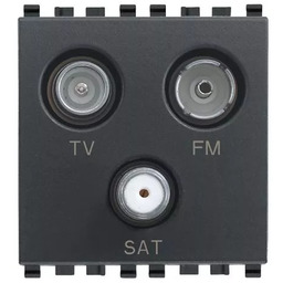Gniazdo TV-FM-SAT bezpośrednie, 3 wyjścia, 1 dB