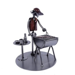 Metalowa figurka Grill. Prezent dla mistrza grilla