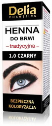 Delia Cosmetics Henna do brwi 1.0 Czarna 1szt