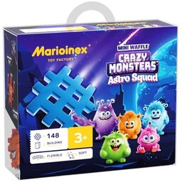 MARIOINEX Klocki elastyczne Mini Waffle Crazy Monsters Astro