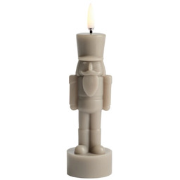 Uyuni Lighting - Świeczka LED NUTCRACKER, piaskowa, wysokość
