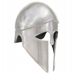Hełm Grecki Spartański Wojownika Larp Replika Stal Srebrna