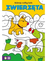 Zielona Sowa Kolorowanka Koloruję według kodu Zwierzęta (miękka