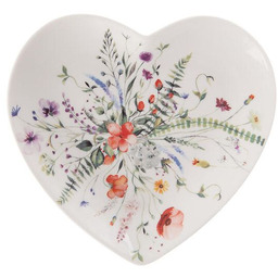Orion Porcelanowy talerz deserowy MAK, serce, 17,5 cm