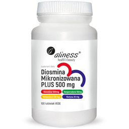 ALINESS Diosmina Mikronizowana Plus 500mg 100tabs