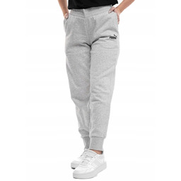 SPODNIE sportowe PUMA damskie 682450-04 dresowe szare bawełniane