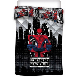Całoroczna Kołdra Spiderman Pikowana Narzuta Spiderman Spider-man 140x200