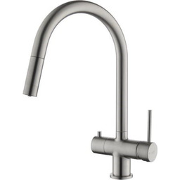 Blue Water Cyrus Stal Trójdrożna bateria kuchenna