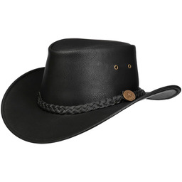 Kapelusz Western Couta Faux Leather by Scippis, czarny,