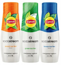 Zestaw 3 koncentratów Sodastream Lipton Ice Tea Peach