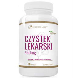 Suplement Diety, Progress Czystek Lekarski 450mg 90k Cistus