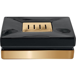 Spirella Roma czarno-złota mydelniczka