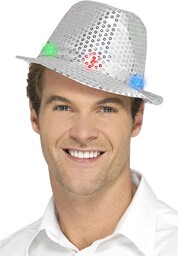 Light Up Sequin Trilby Hat