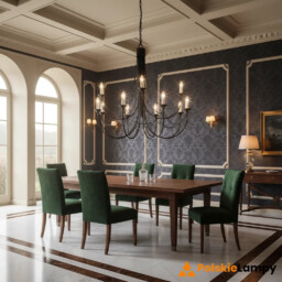 Żyrandol CARISBROOKE CB12 BLACK Elstead
