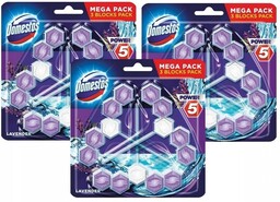 Domestos Power 5 Lavender Kostka Toaletowa 9x55g
