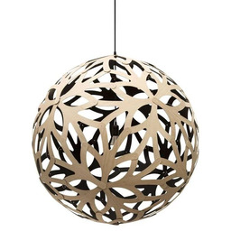 david trubridge - Floral Lampa Wisząca Ø60 Czarna