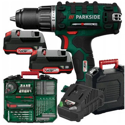 Wiertarko-wkrętarka Parkside Pabs 20-Li I9 20V, 2 x