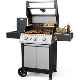 KOLER Grill ogrodowy gazowy Krone Compact Srebrny 15.5