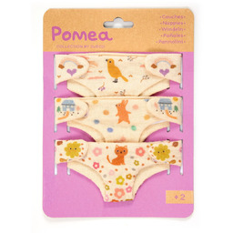 Zestaw 3 pieluszek dla lalek POMEA DJ07791