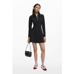 Koszulowa sukienka z zamkiem