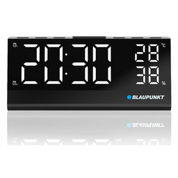Radiobudzik XL LCD z czujnikiem temperatury wilgotności Blaupunkt