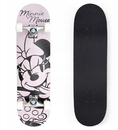 Deskorolka Drewniana Duża Minnie Grey