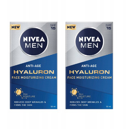 NIVEA MEN HUALURON Krem przeciwzmarszczkowy z filtrem SPF15