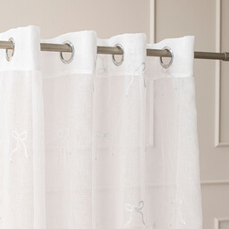 Markizeta KOKARDKA Firana gotowa na etaminie, haftowana,