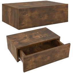 ZESTAW 2 SZAFEK NOCNYCH WISZĄCYCH Z SZUFLADĄ 46x30x15