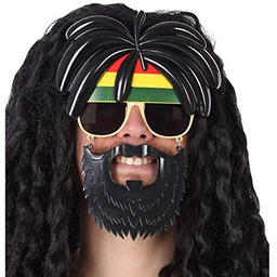 Atosa -62906 Jamajskie okulary z brodami i brodą