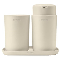 BRABANTIA Zestaw akcesoriów łazienkowych ReNew 223402 Beżowy