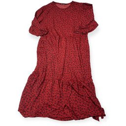 Sukienka damska z rękawem 3/4 czerwona Zara L