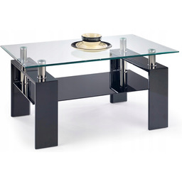 Ława Diana H Halmar – Czarna Lakierowana Nowoczesna