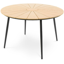 Stół ogrodowy okrągły 120 cm Palermo - Beżowy